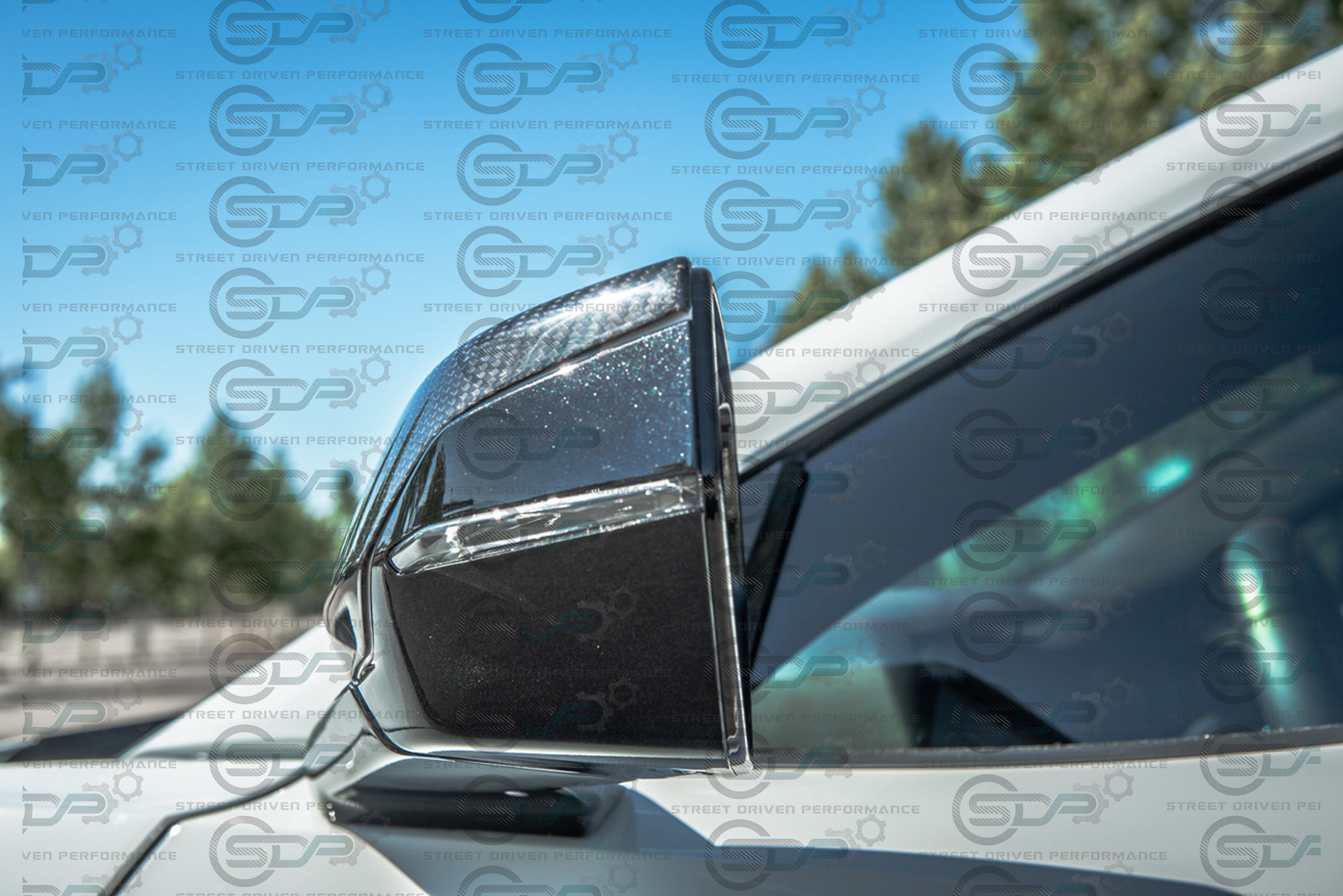 2020+ C8 Corvette - Carbon Fiber Tape-On Top and Bottom Mirror Covers